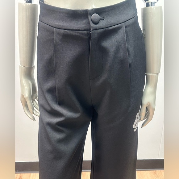 Flo Rho Black Rhinestone Detail 2pc Pants Suit - Picture 10 of 11